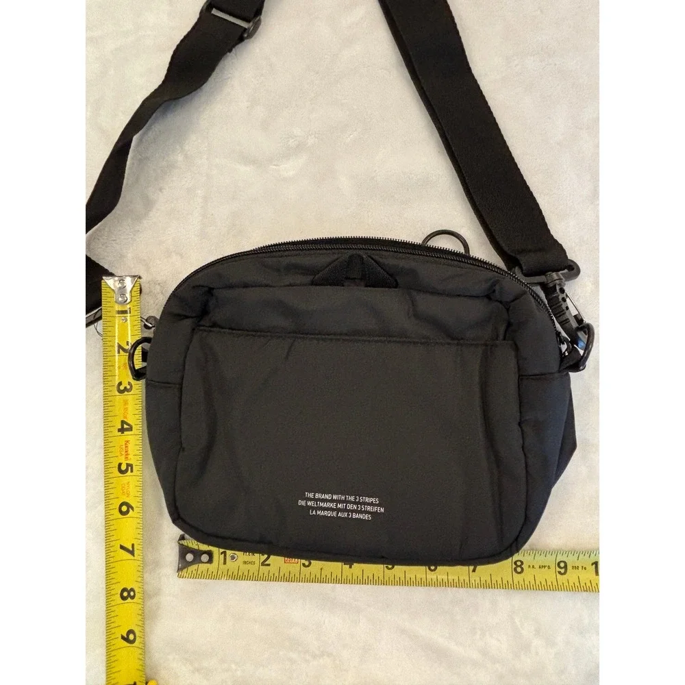 Adidas Originals Festival Crossbody Bag Black Trefoil Utility Messenger Bag